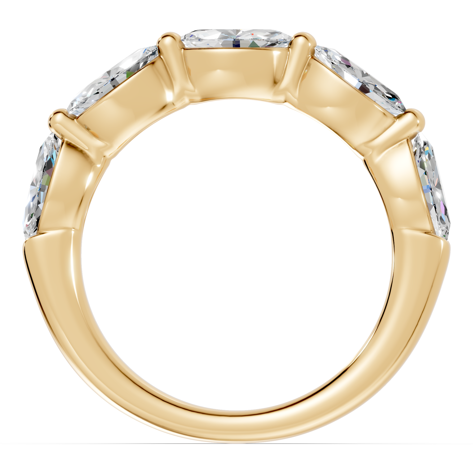 Marquise Five-Stone Lab Diamond Band (1.25 ct tw)