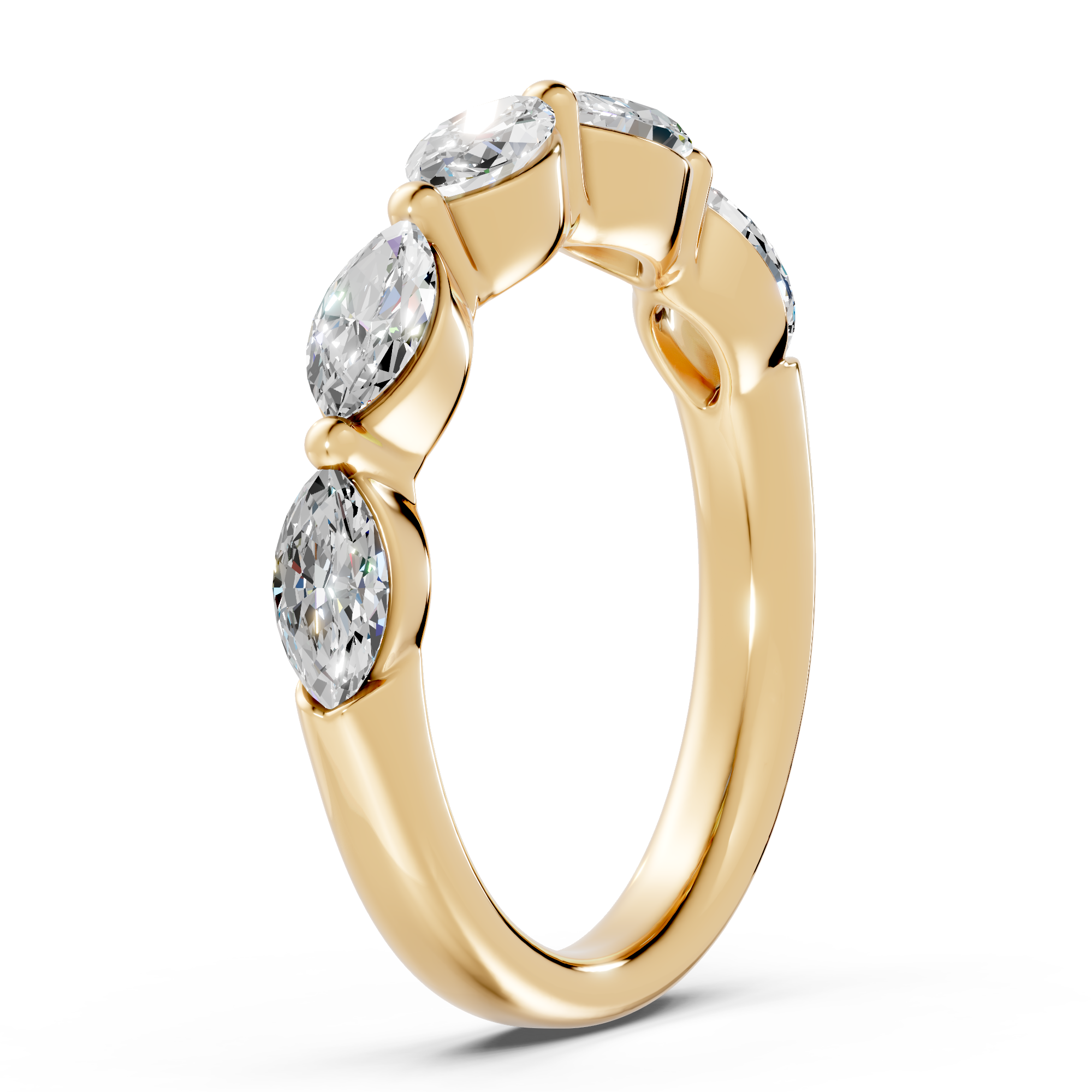Marquise Five-Stone Lab Diamond Band (1.25 ct tw)