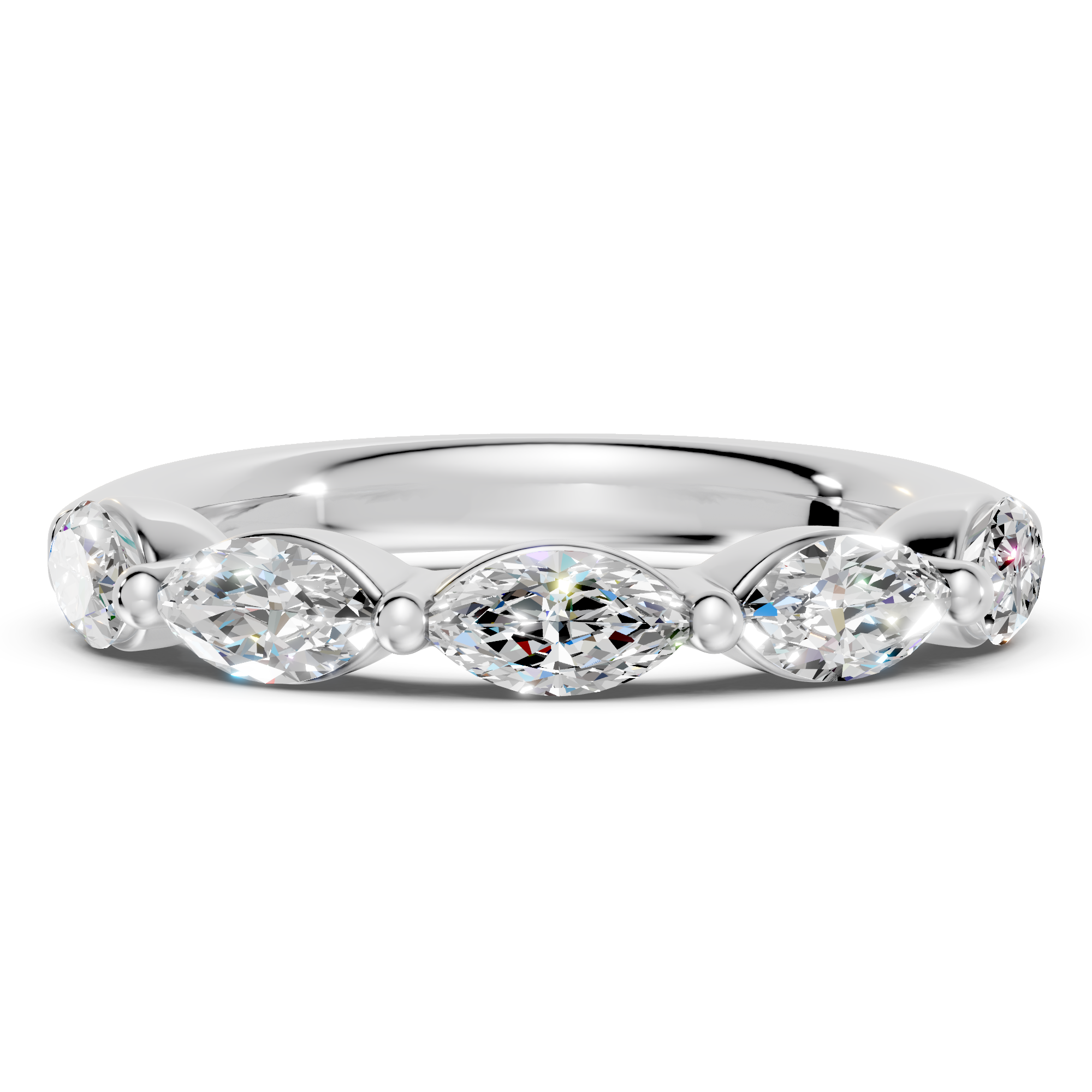 Marquise Five-Stone Lab Diamond Band (1.50 ct tw)